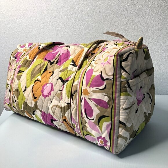 Vera Bradley Portobello Road Floral Quilted Duffel Weekender Travel Bag - Picture 2 of 6